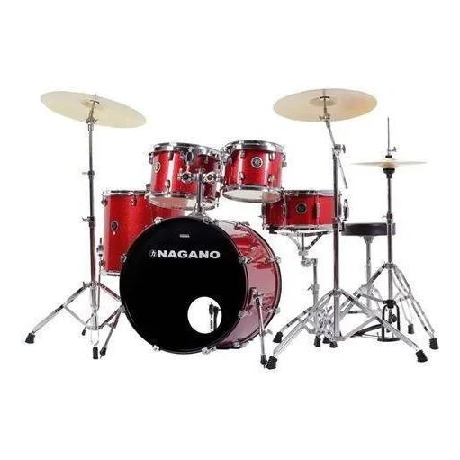 Bateria Nagano GARAGEROCK22WNS10 Vermelho Foto 1