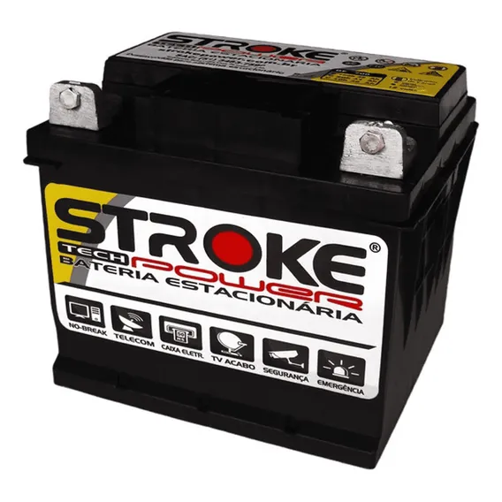 Bateria Nobreak 12v Stroke Df700 45ah No Break Sms Nhs Apc Foto 1