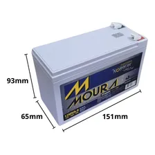 Bateria para Nobreak Moura 12MVA9 12V 9ah Foto mini 3