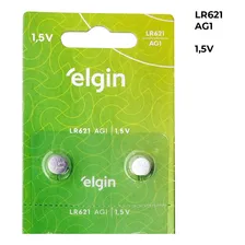 Bateria Para Relógio Lr621 Ag1 Cartela Com 10 Unidades Elgin Foto mini 4