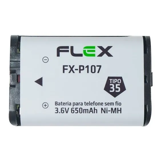 Bateria Para Telefone Sem Fio Panasonic Hhr-p107 3,6v 650mah Foto 1