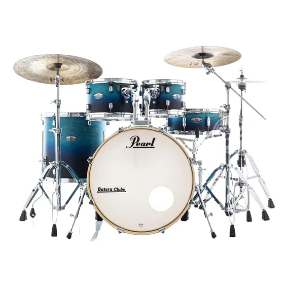 Bateria Pearl Decade Maple Azure 20,10,12,14 Ferragens Foto 1