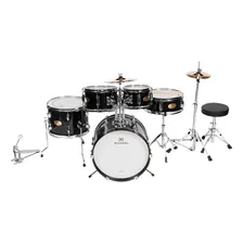 Bateria Profissional Infantil Michael Mdmc5 BK Completa Cor Preto Foto mini 1