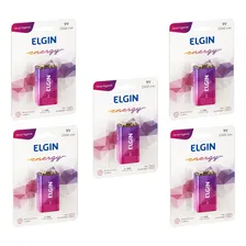 Bateria Recarregável 9v 250 Mah Elgin 5 Unidades Foto mini  2