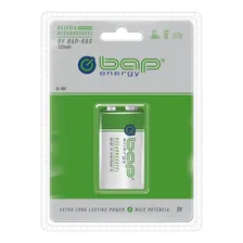 Bateria Recarregável 9v 320mah Bap Cartela 1 Unidade Foto mini 1