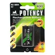 Bateria Recarregável 9v 400mah Ni-mh Foto  mini 1