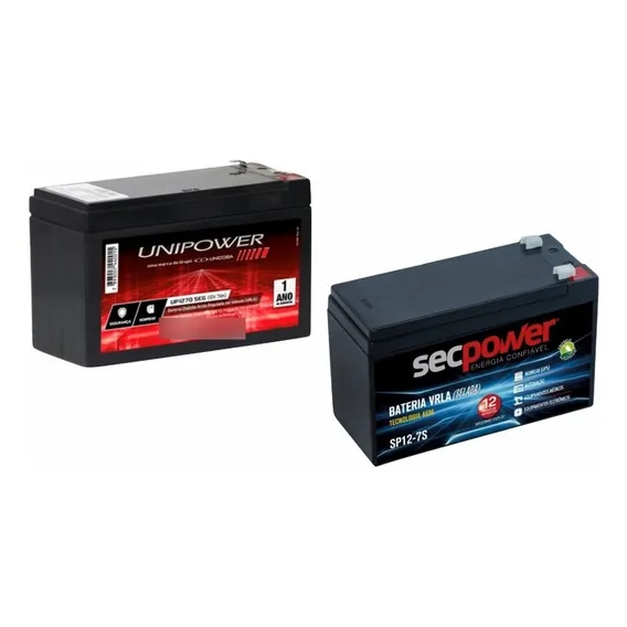 Bateria Selada 12v X 7ah Vrla Alarme Elétrica Cftv Roteador Foto 1