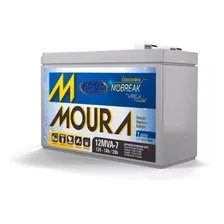 Bateria Selada Estacionária Moura 12v 7a Vrla Nobreak Foto mini 1