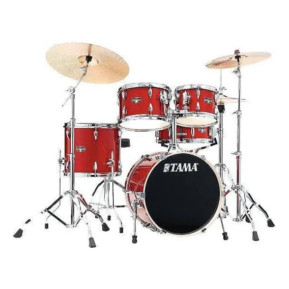 Bateria Tama Ip58h6w-brm Burnt Red Mist 18 Bumbo 18 Foto 1