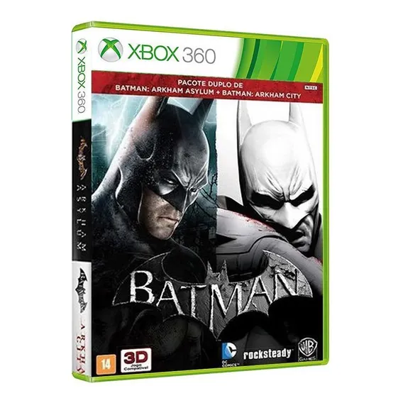Batman: Arkham Asylum + Batman: Arkham City Br [ Xbox 360 Foto 1