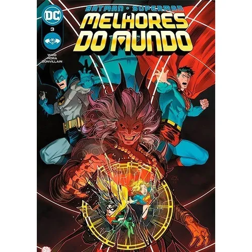 Batman/superman: Os Melhores Do Mundo: Capa Cartão, De Waid. Série Batman/superman: Os Melhores Do Mundo, Vol. 1. Editora Panini Brasil Ltda, Capa Mole, Edição 3 Em Português, 2023 Foto 1