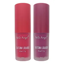 Batom Líquido Matte Belle Angel-kit 2 Unidades Cor Kit 2 Foto  mini 1