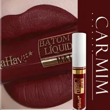 Batom Liquido Matte Carmim Mahav 4ml Foto mini 2
