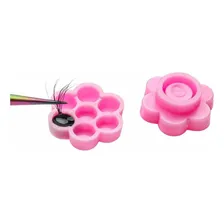Batoque Flor Porta Cola Extensão Cílios - 100und Foto  mini 1