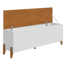Baú Banco Sapateira Recamier Lua Cama Box Casal Organizador Para Quarto Com Tampa Articulada Foto mini 2