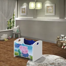 Bau Caixa Organizadora Brinquedo Infantil Peppa George Azul Foto mini 2