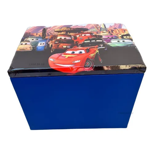 Bau Para Guardar Brinquedos Puf Impermeavel Infantil Mcqueen Foto 1