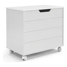 Baú Toy Matic Móveis Branco Soft - 51187 Baú de brinquedos organizador roupas infantil Foto  mini 1
