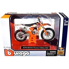 Bburago Miniatura Ktm 450 Sx-f Factory Edition 2018 1/18 Foto mini 3