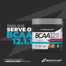 Bcaa 12:1:1 Recoveron 100g - Bodyaction Sabor Morango Foto mini 3