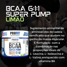 Bcaa 6:1:1 Em Pó Super Pump 300g - Profit Labs Sabor Limão Foto mini 4