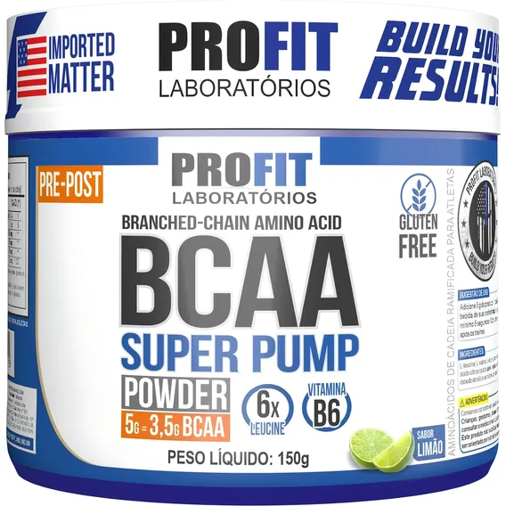 Bcaa 6:1:1 Em Pó Super Pump Powder 150g - Profit Labs Sabor Limão Foto 1