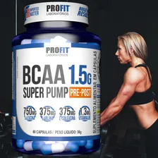 Bcaa Aminoácido 1.5g Super Pump 60caps - Profit Labs Sabor Sem sabor Foto mini  3
