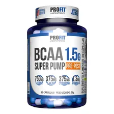 Bcaa Aminoácido 1.5g Super Pump 60caps - Profit Labs Sabor Sem sabor Foto  mini 1
