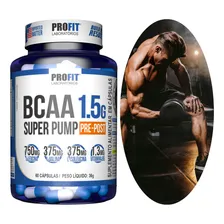 Bcaa Aminoácido 1.5g Super Pump 60caps - Profit Labs Sabor Sem sabor Foto mini 4