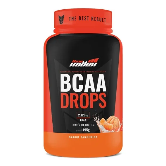 Bcaa Drops Mastigavel - 150 Tabletes New Millen Foto 1