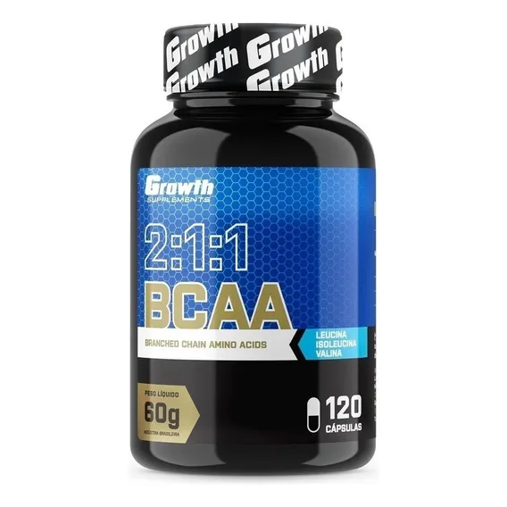 Bcaa - Growth Supplements - 120 Caps Foto 1
