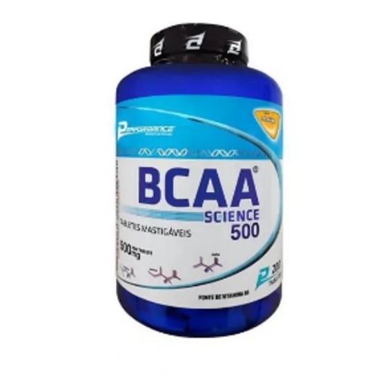 Bcaa Mastigável 500mg 200 Tabletes - Performance Nutrition Sabor Laranja Foto 1