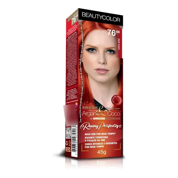 Beautycolor Tintura Ruivo Ariel 76.66 tom ruivo ariel 76.66 Foto 1