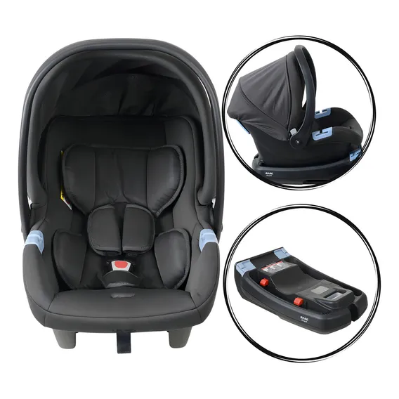 BebĂȘ Conforto Com Base Cadeirinha De Carro Cinza Burigotto Foto 1