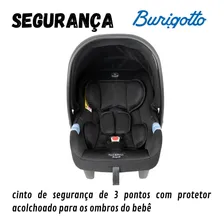 BebĂȘ Conforto Com Base Cadeirinha De Carro Preta Burigotto Foto mini 4