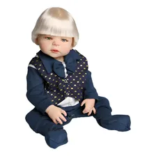 Bebê Reborn Menino Loiro Theo Corpo Silicone Realista Foto mini 1