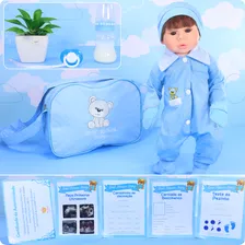BebĂȘ Reborn Menino Silicone 20 Itens Super Realista Foto mini 3