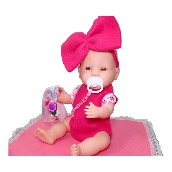 Bebe Estilo Reborn Menina Barata Mamadeira Mágica Foto 1