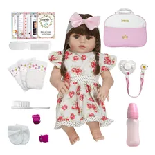 Bebe Reborn Boneca Realista Corpo Vinil Siliconado Com Itens Foto  mini 1