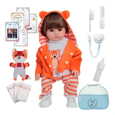 Bebê Reborn Masculino Realista Silicone Pode Dar Banho Foto  mini 1