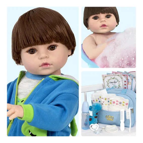 Bebe Reborn Sapinho Corpo Inteiro De Vinil Siliconado Itens Foto 1