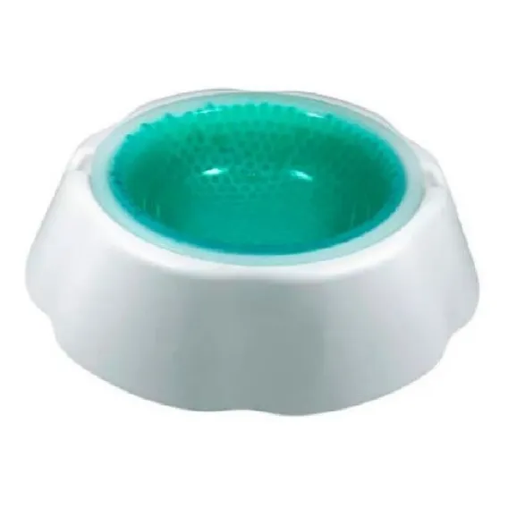 Bebedouro Acqua Fresca Tigela Gelada Chalesco Para Pets Cor Branco Foto 1