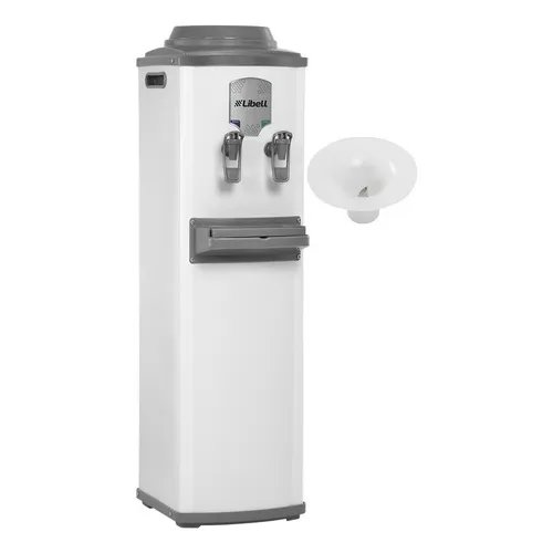 Bebedouro Água Gelada Coluna Compressor Branco Com Furador Foto 1