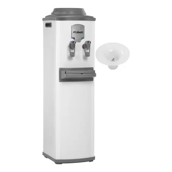 Bebedouro Água Gelada Coluna Compressor Branco Com Furador 220V Foto 1