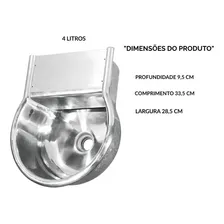 Bebedouro Automático Animais CĂŁes SuĂno Em AlumĂnio 4 L Foto mini 3