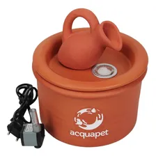 Bebedouro Gato Bebedouro Gatos E CĂŁes Fonte Ăgua Acquapet Cor Marrom Foto mini 1