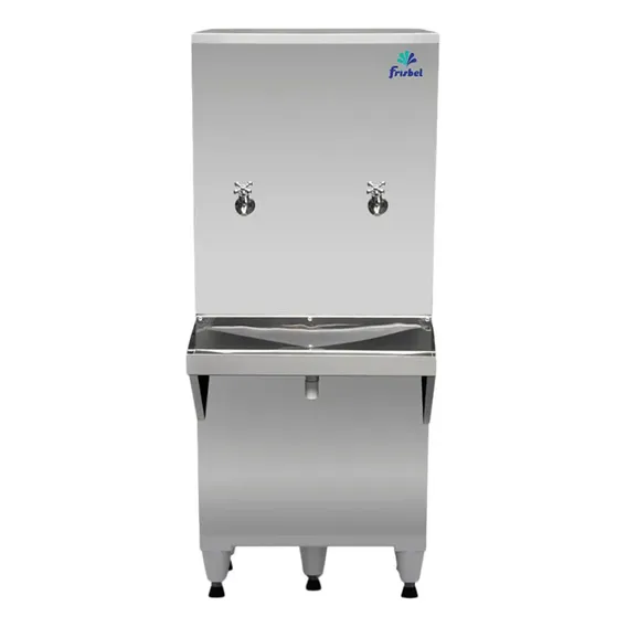 Bebedouro Industrial De Coluna Frisbel 50 Litros Inox - 127v Foto 1