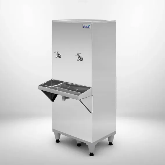 Bebedouro Inox Coluna 50 Litros Ra50 Com Filtro 220v Frisbel Foto 1