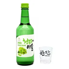 Bebida Coreana Soju Jinro Uva Verde 360ml + Copo Soju Foto mini 1