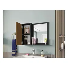 Bechara Genova Espelheira Para Banheiro Com Armário 1 Porta Branco Casa Jd Foto mini 4